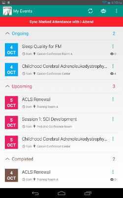 Tracking attendance using Tablets, iPads and Smartphones