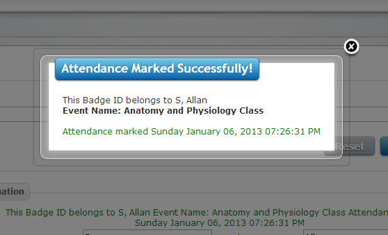 Track Attendance for events and classes